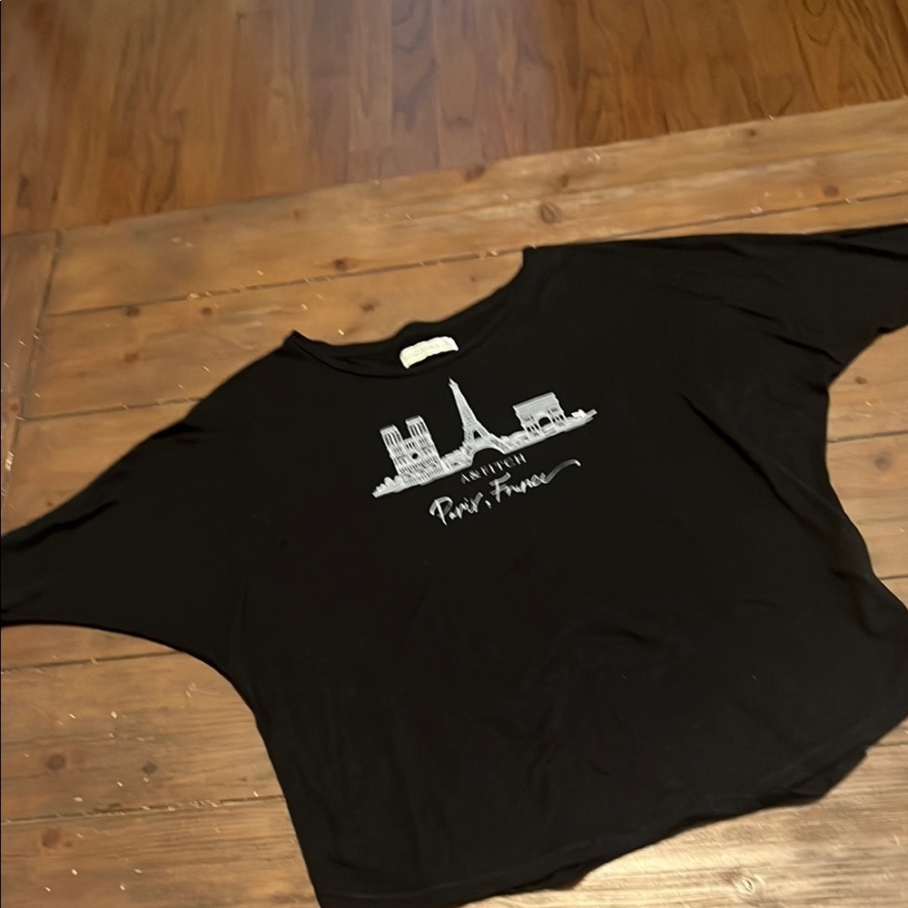 Black Graphic Women's Top